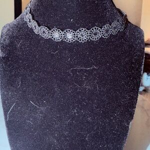 Black Lace Floral Choker Necklace - Women Jewelry